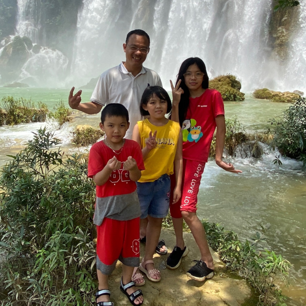 Binh et sa famille au Vietnam