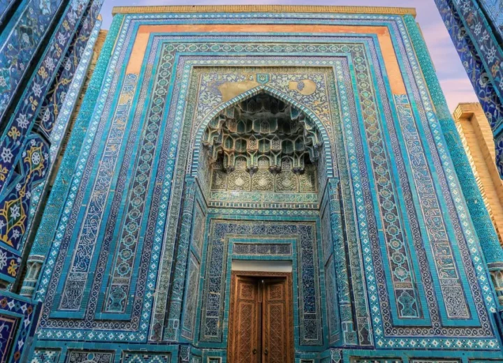 Décors de la nécropole Shahi Zinda